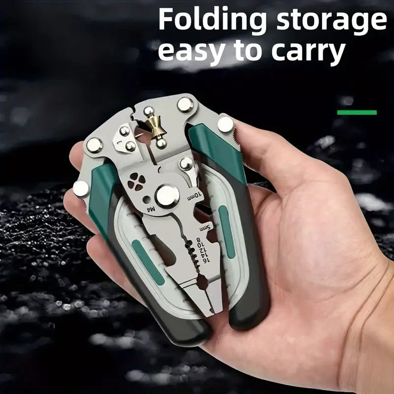 Collapsible Wire Stripping Pliers