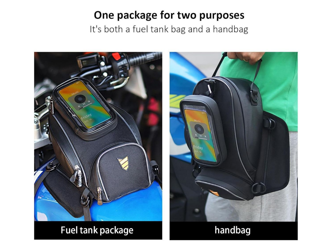 Universal Motorcycle Tank Bag Tail Bag Rack Bag Saddle Bag Motorbike Bag
