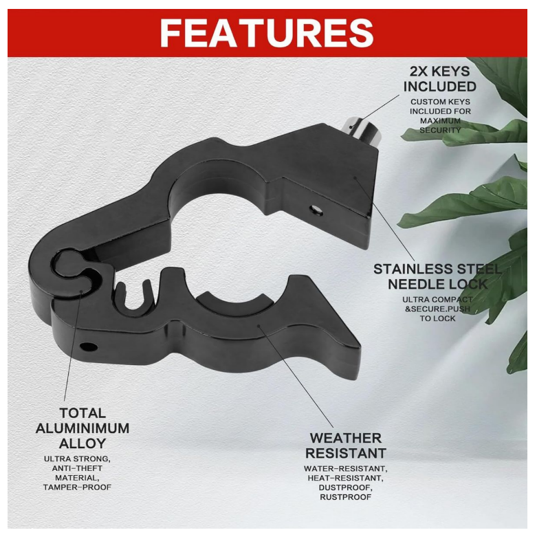 Motorcycle Bike Anti -Theft Motorcycle Handlebar Lock