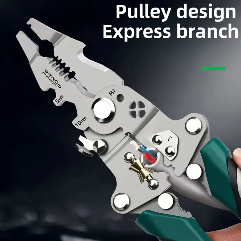 Collapsible Wire Stripping Pliers