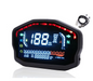 LCD Motorcycle Dashboard Universal Color Screen-ABS Speedometer-Black