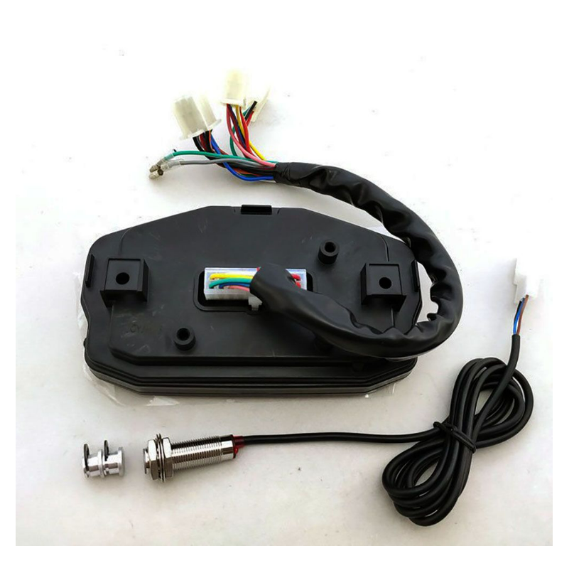 LCD Motorcycle Dashboard Universal Color Screen-ABS Speedometer-Black