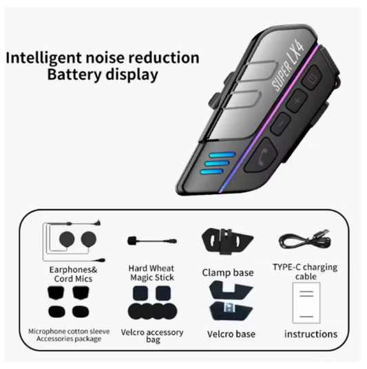 Wireless Helmet Headset