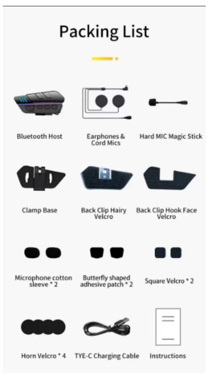 Wireless Helmet Headset